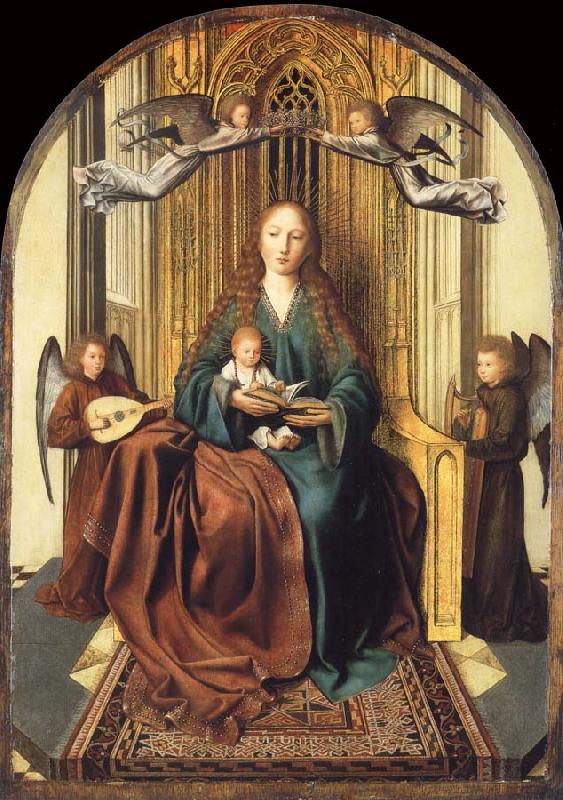 Quentin Massys The Virgin and Child Enthroned,with four Angels Sweden oil painting art